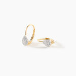 Boucles D'oreilles Pendantes Ursanne Or Jaune Diamants - Boucles d'oreilles pierres pr&eacute;cieuses Femme | Histoire d&rsquo;Or