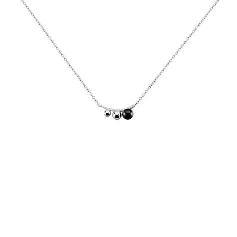 Collier Cleya Argent Blanc Céramique - Colliers fantaisie Femme | Histoire d’Or