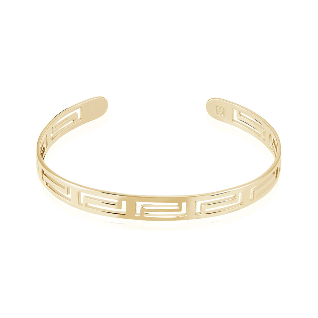 bracelet jonc edmoneae plaquã© or jaune