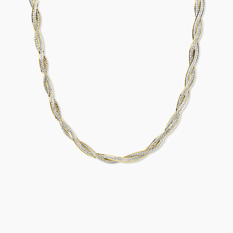Collier Anaiz Argent Bicolore - Chaines Femme | Histoire d&rsquo;Or
