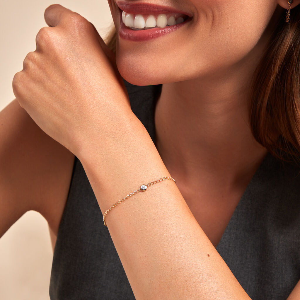Bracelet Mahe Or Jaune Diamant - Bracelets Femme | Histoire d’Or