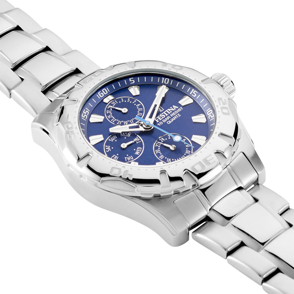 Montre Festina Multifonctions Bleu - Montres Homme | Histoire d’Or
