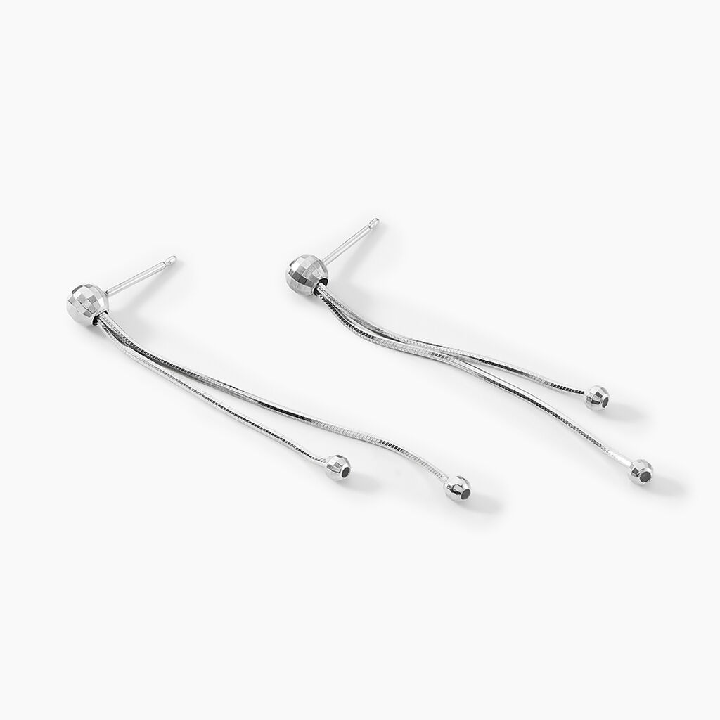 Boucles D'oreilles Pendantes Yuzu Argent Blanc - Boucles d'oreilles fantaisie Femme | Histoire d&rsquo;Or