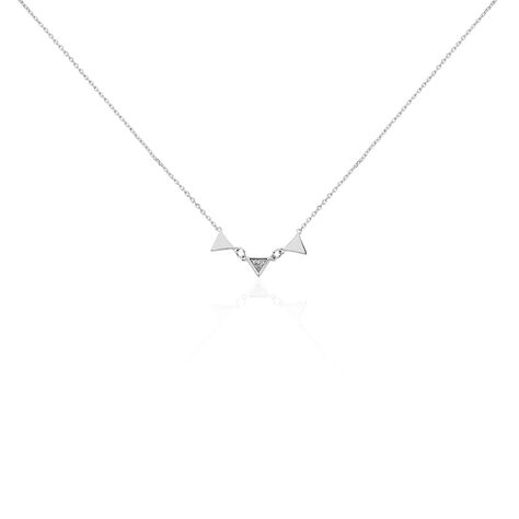Collier Bartoumieu Argent Blanc Oxyde De Zirconium - Colliers fantaisie Femme | Histoire d’Or