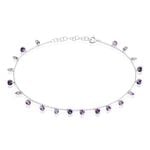 Cha&icirc;ne De Cheville Carolaine Argent Blanc Oxyde De Zirconium - Cha&icirc;nes de cheville Femme | Histoire d&rsquo;Or