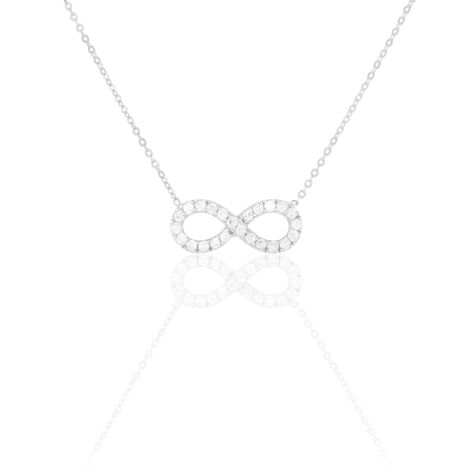 Collier Klothilda Or Blanc Oxyde De Zirconium - Colliers Femme | Histoire d’Or