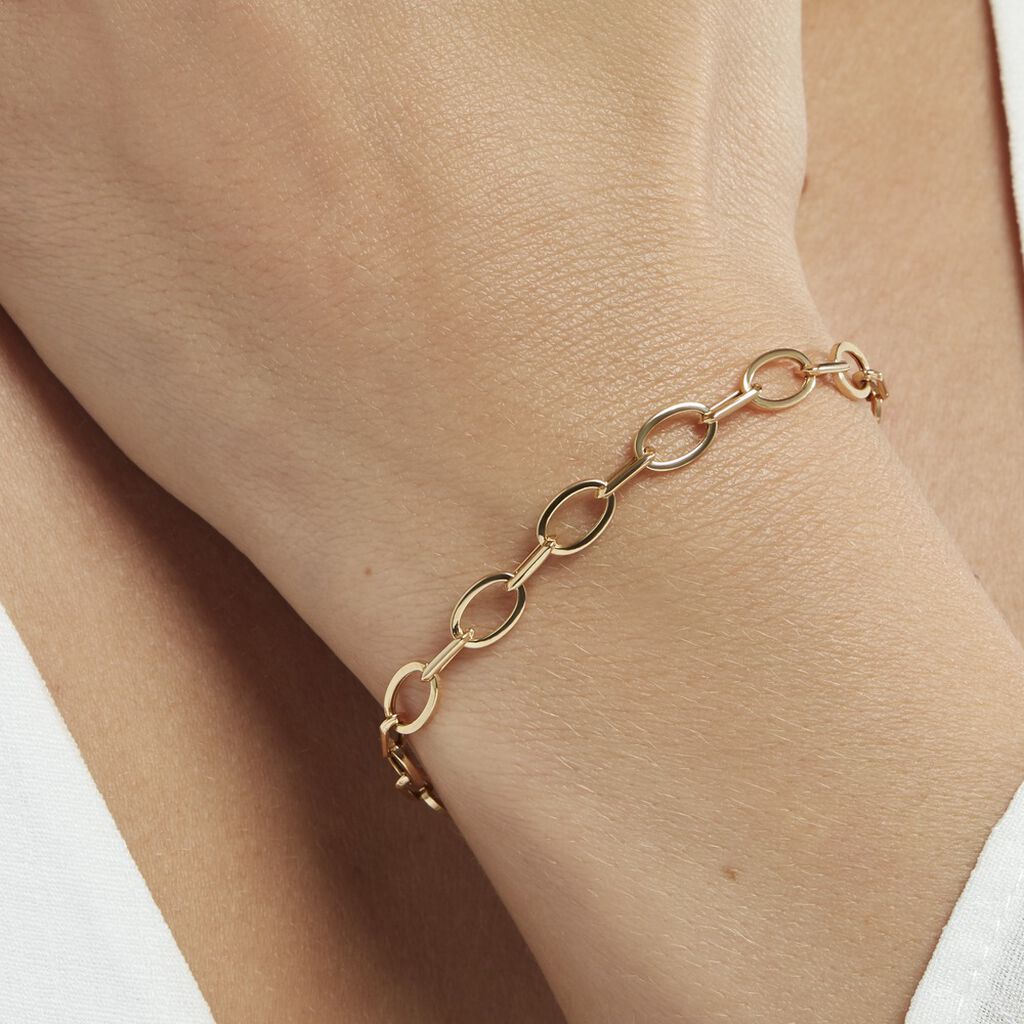 Bracelet Maille Or Jaune Crepinia - Bracelets chaîne Femme | Histoire d’Or