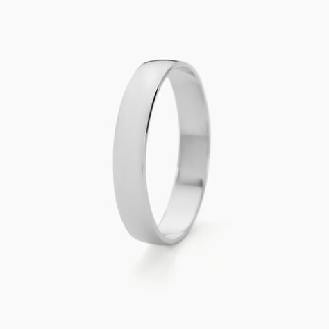 Alliance Julie Ruban Classique Platine Blanc - Alliances Unisex | Histoire d’Or