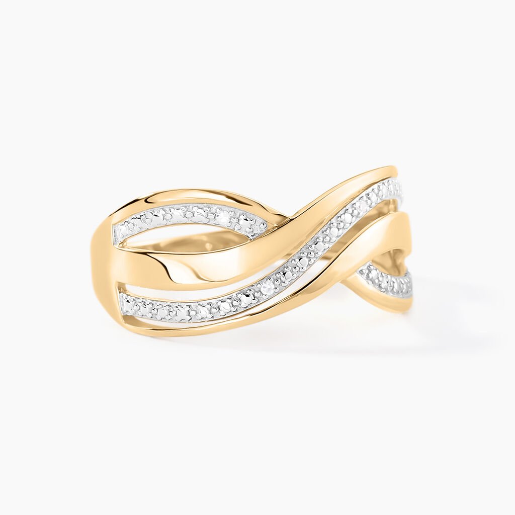 Bague Callistine Or Jaune Diamant - Bagues avec pierre Femme | Histoire d&rsquo;Or
