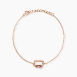 Bracelet Urban Call Argent Rose Pierre De Synthese Oxyde De Zirconium - Bracelets Femme | Histoire d&rsquo;Or