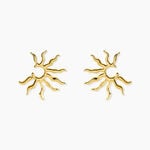 Boucles D'Oreilles Puces Mermaid Acier Jaune - Boucles d'oreilles fantaisie Femme | Histoire d&rsquo;Or