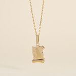 Pendentif Lamie Zodiaque Parchemin Or Jaune - Pendentifs Zodiaque Famille | Histoire d&rsquo;Or
