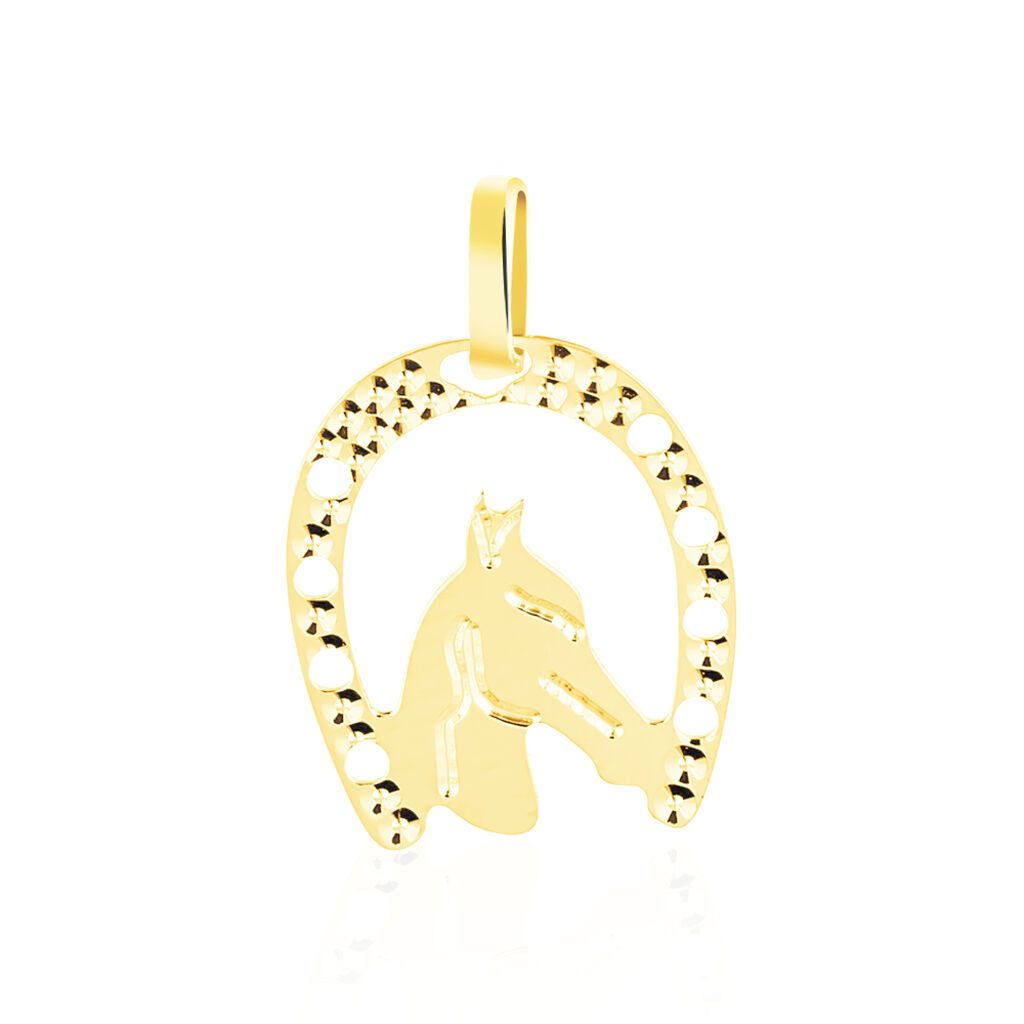 Pendentif Egide Fer A Cheval Or Jaune - Pendentifs Femme | Histoire d’Or
