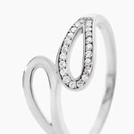 Bague Kali Argent Blanc Oxyde De Zirconium - Bagues avec pierre Femme | Histoire d&rsquo;Or