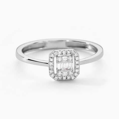 Bague Collection 1986 Or Blanc Diamant - Bagues avec pierre Femme | Histoire d’Or