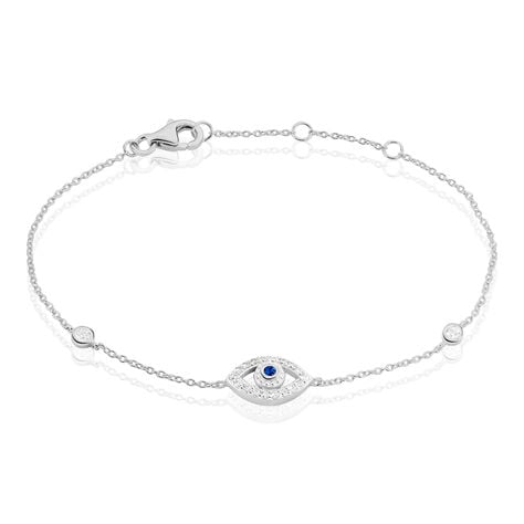 Bracelet Symbolique Argent Blanc Oxyde De Zirconium - Bracelets Femme | Histoire d’Or