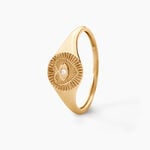 Chevali&egrave;re Damianus Or Jaune Diamant - Bagues solitaires Femme | Histoire d&rsquo;Or