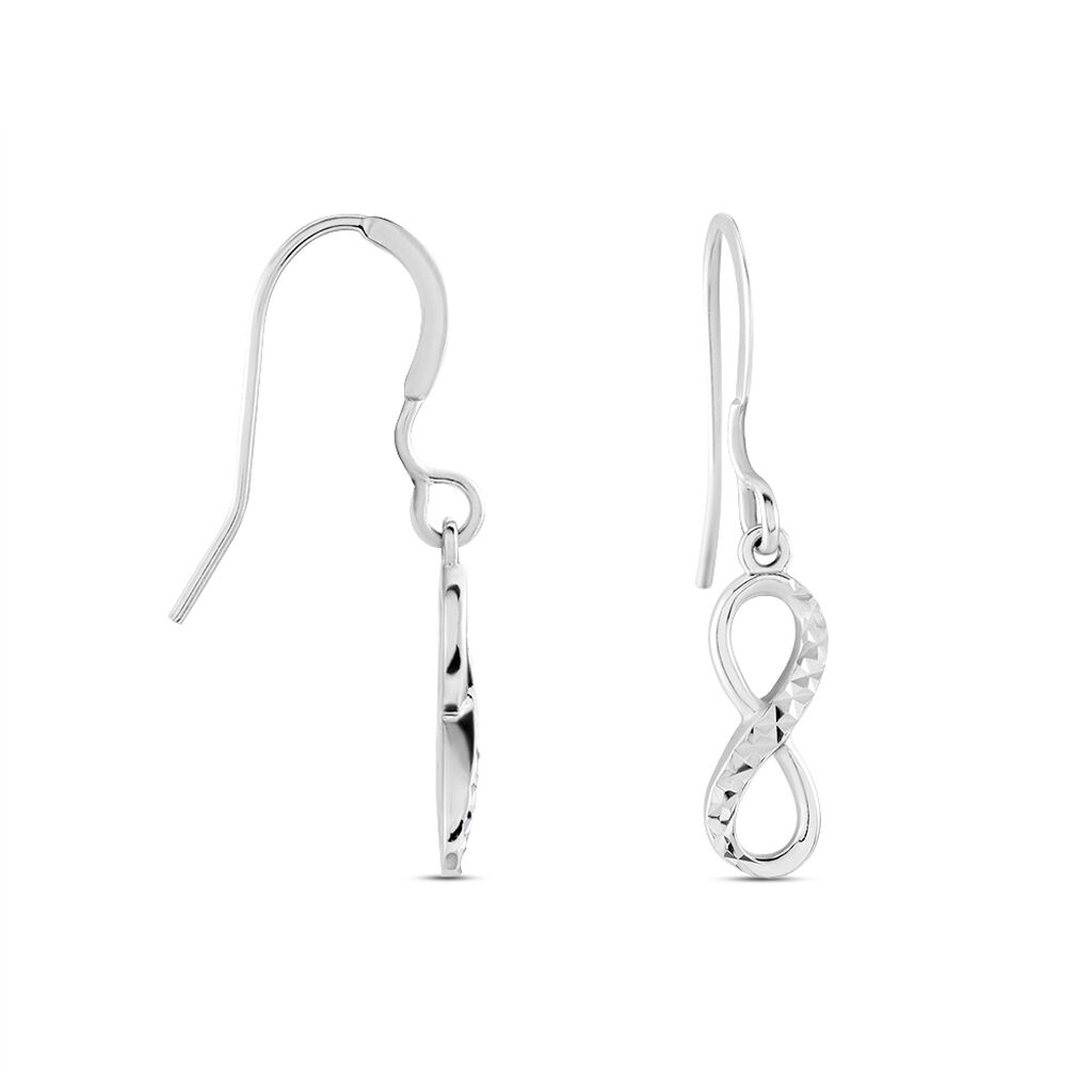 Boucles D'oreilles Pendantes Argent Blanc Teoxane - Boucles d'oreilles fantaisie Femme | Histoire d’Or