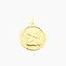 Pendentif Ange Rond Mat Or Jaune - Pendentifs Bapt&ecirc;me Famille | Histoire d&rsquo;Or