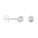 Boucles D'oreilles Puces Fidelia Boule Or Blanc - Clous d'oreilles Femme | Histoire d’Or