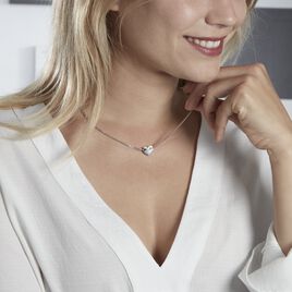 Collier Enoah Argent Blanc - Colliers Coeur Femme | Histoire d’Or
