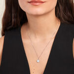 Collier Lunatique Argent Blanc Lapis Lazuli Nacre - Colliers fantaisie Femme | Histoire d&rsquo;Or