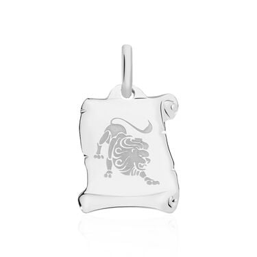 Pendentif Zodiaque Parchemin Argent Blanc Pendentif Zodiaque Parchemin Argent Blanc