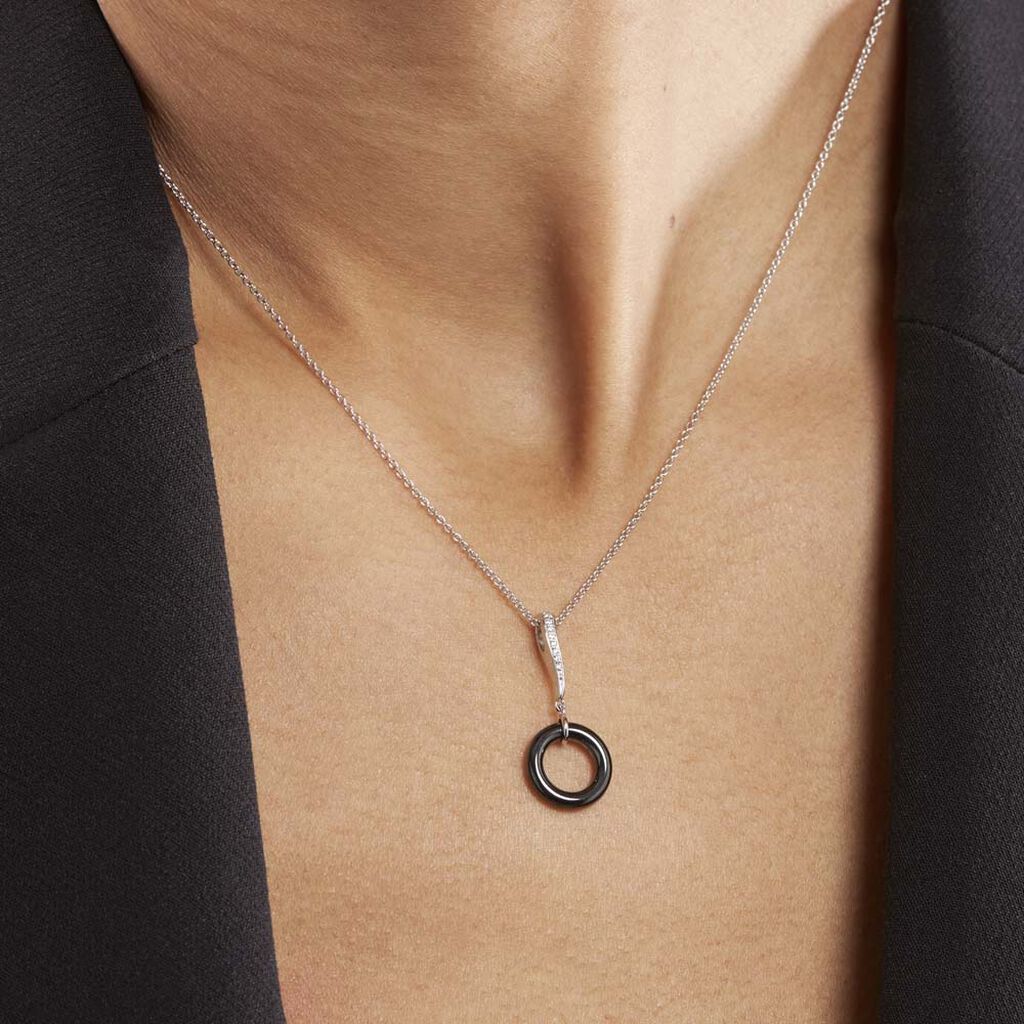 Collier Delphinia Argent Blanc Oxyde De Zirconium - Colliers fantaisie Femme | Histoire d’Or