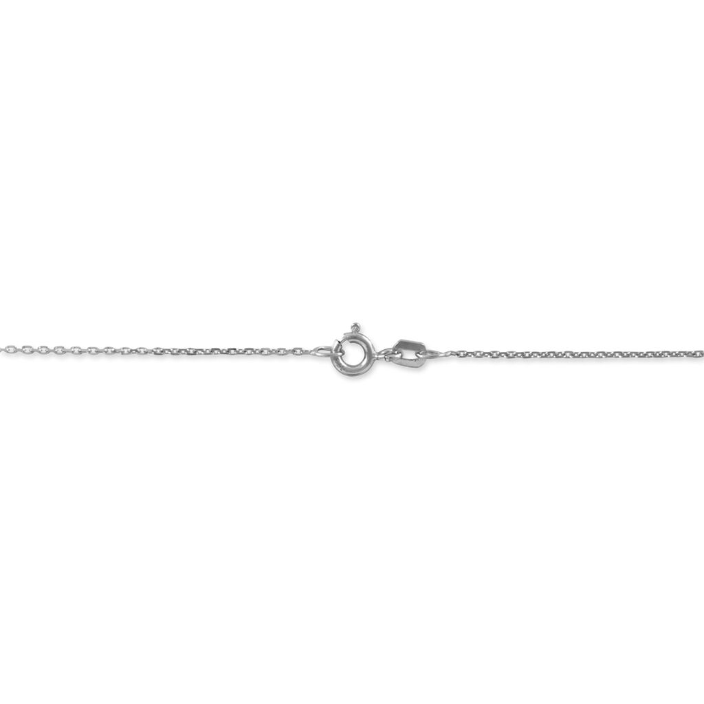 Cha&icirc;ne Igoa Maille For&ccedil;at Diamantee Or Blanc - Chaines Femme | Histoire d&rsquo;Or