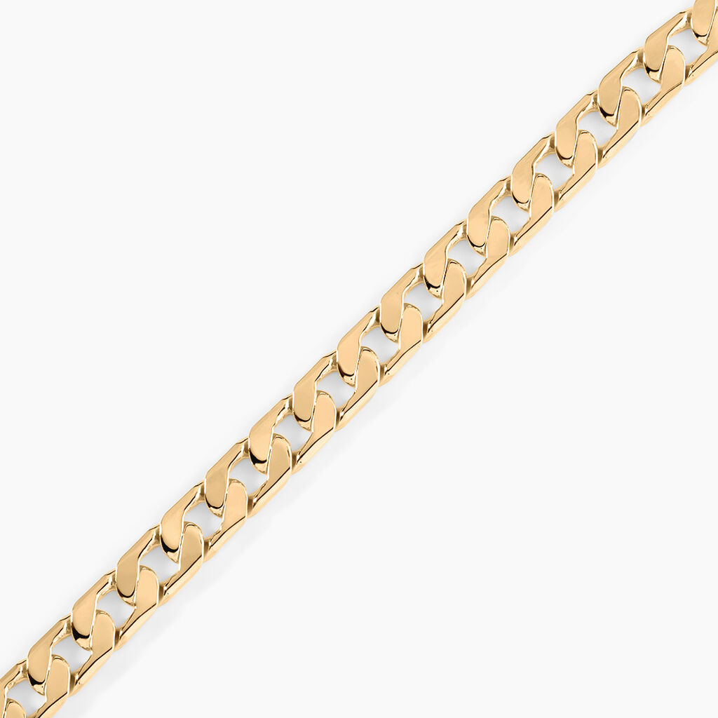 Bracelet Plaqu&eacute; Or Jaune Clement - Bracelets cha&icirc;ne Homme | Histoire d&rsquo;Or