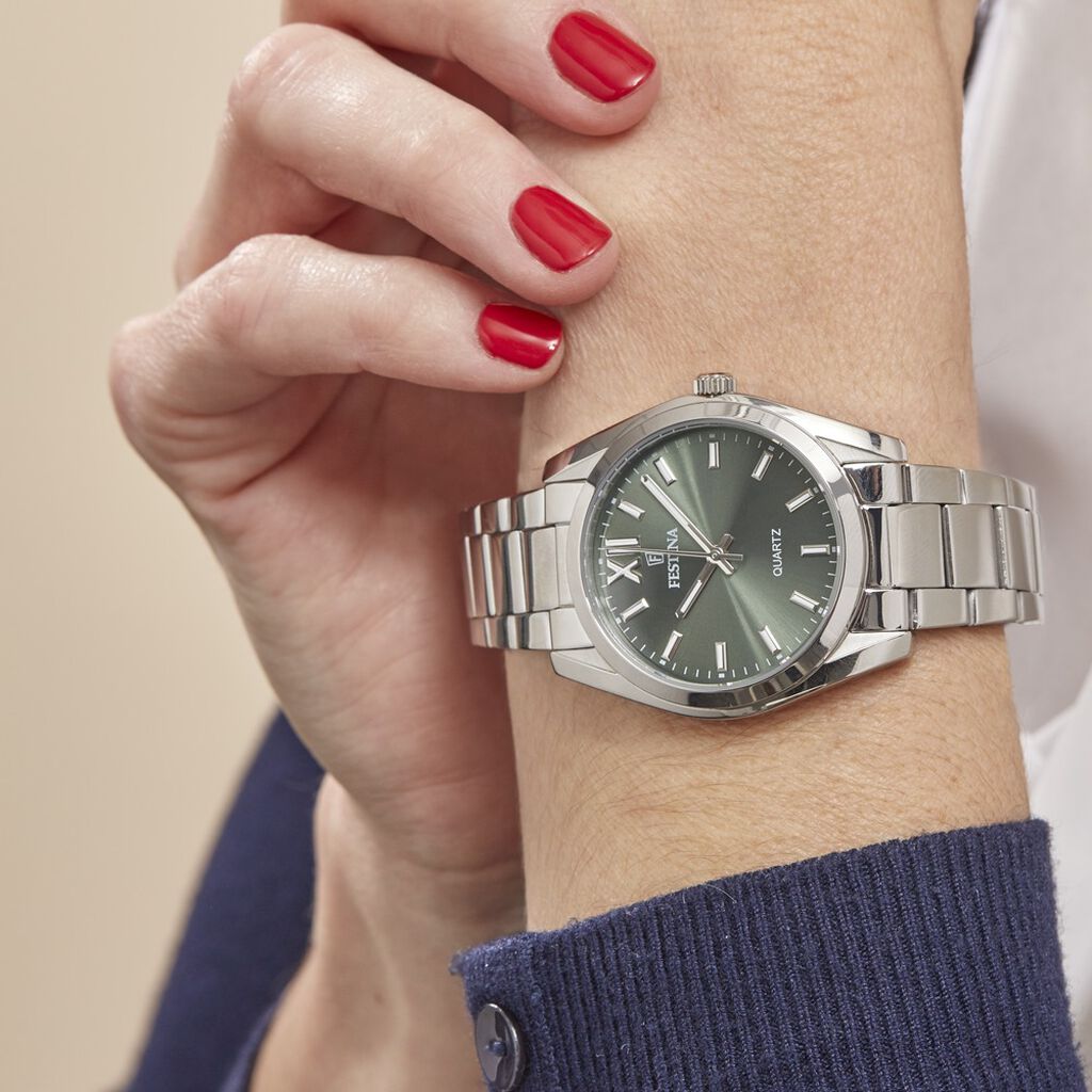 Montre Festina Boyfriend Kaki - Montres Femme | Histoire d’Or