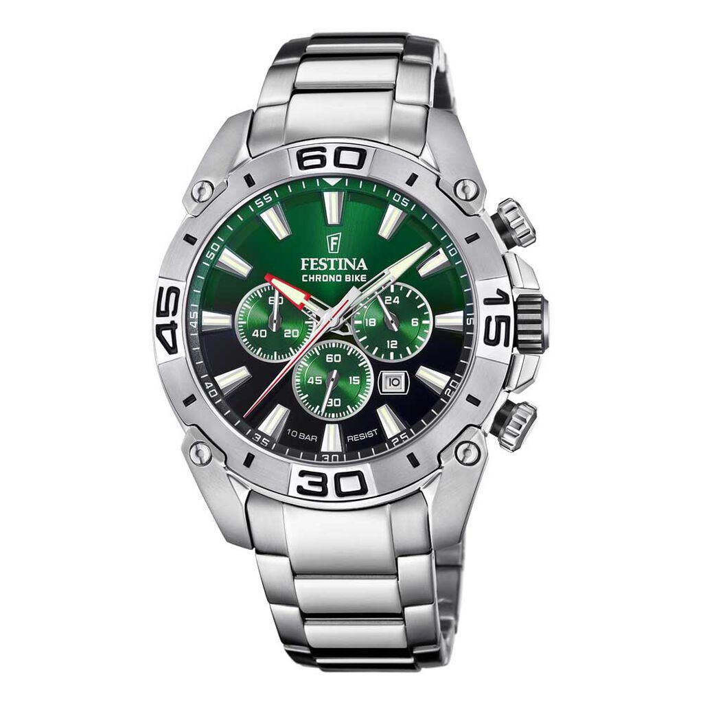 Montre Festina Chrono Bike Vert - Montres Homme | Histoire d’Or