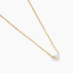 Collier Ruchel Or Jaune Diamant Synth&eacute;tique - F&ecirc;te des m&egrave;res Femme | Histoire d&rsquo;Or