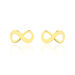 Boucles D'oreilles Puces Annie-francoise Infini Or Jaune - Clous d'oreilles Femme | Histoire d’Or