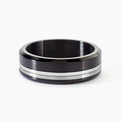 Bague Baldev Acier Bicolore - Bagues fantaisie Homme | Histoire d&rsquo;Or