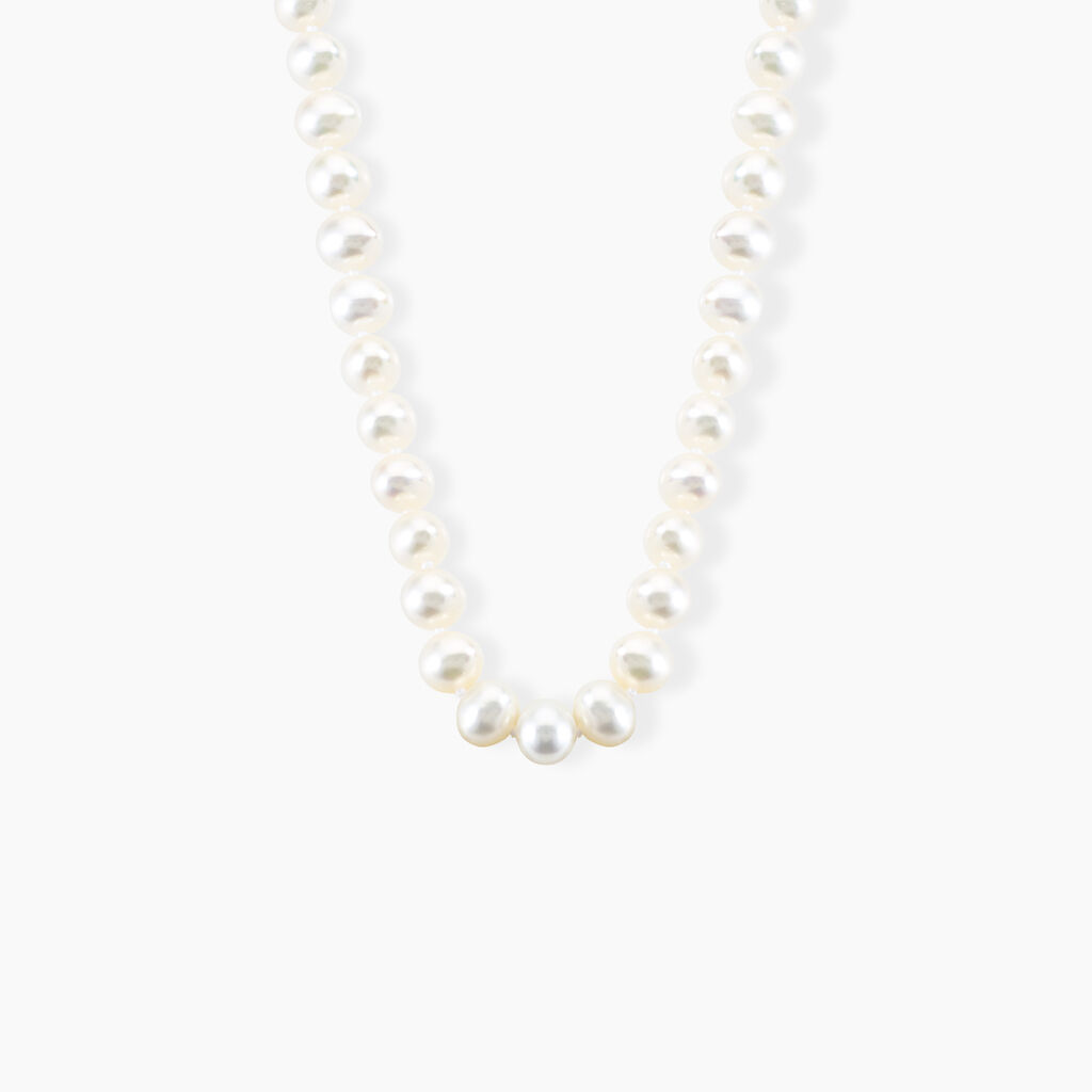 Bijoux Or Perle de culture Semibaroque