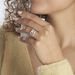 Bague Solitaire Efisia Argent Blanc Oxyde De Zirconium - Bagues solitaires Femme | Histoire d’Or