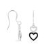Boucles D'oreilles Pendantes Lio Argent Blanc Oxyde De Zirconium