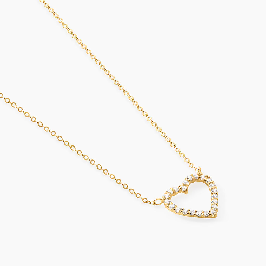 Collier Or Jaune Ansel Oxyde De Zirconium - F&ecirc;te des m&egrave;res Femme | Histoire d&rsquo;Or