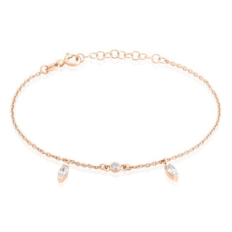 Bracelet Kenta Argent Rose Oxyde De Zirconium - Bracelets Femme | Histoire d’Or