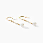 Boucles D'oreilles Pendantes Bindy Or Jaune Perle De Culture - Boucles d'oreilles pendantes Femme | Histoire d&rsquo;Or