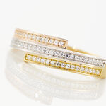 Bague Rama Or Tricolore Oxyde De Zirconium - Bagues avec pierre Femme | Histoire d&rsquo;Or