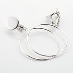 Boucles D'oreilles Pendantes Misao Argent Blanc - Boucles d'oreilles cr&eacute;oles Femme | Histoire d&rsquo;Or