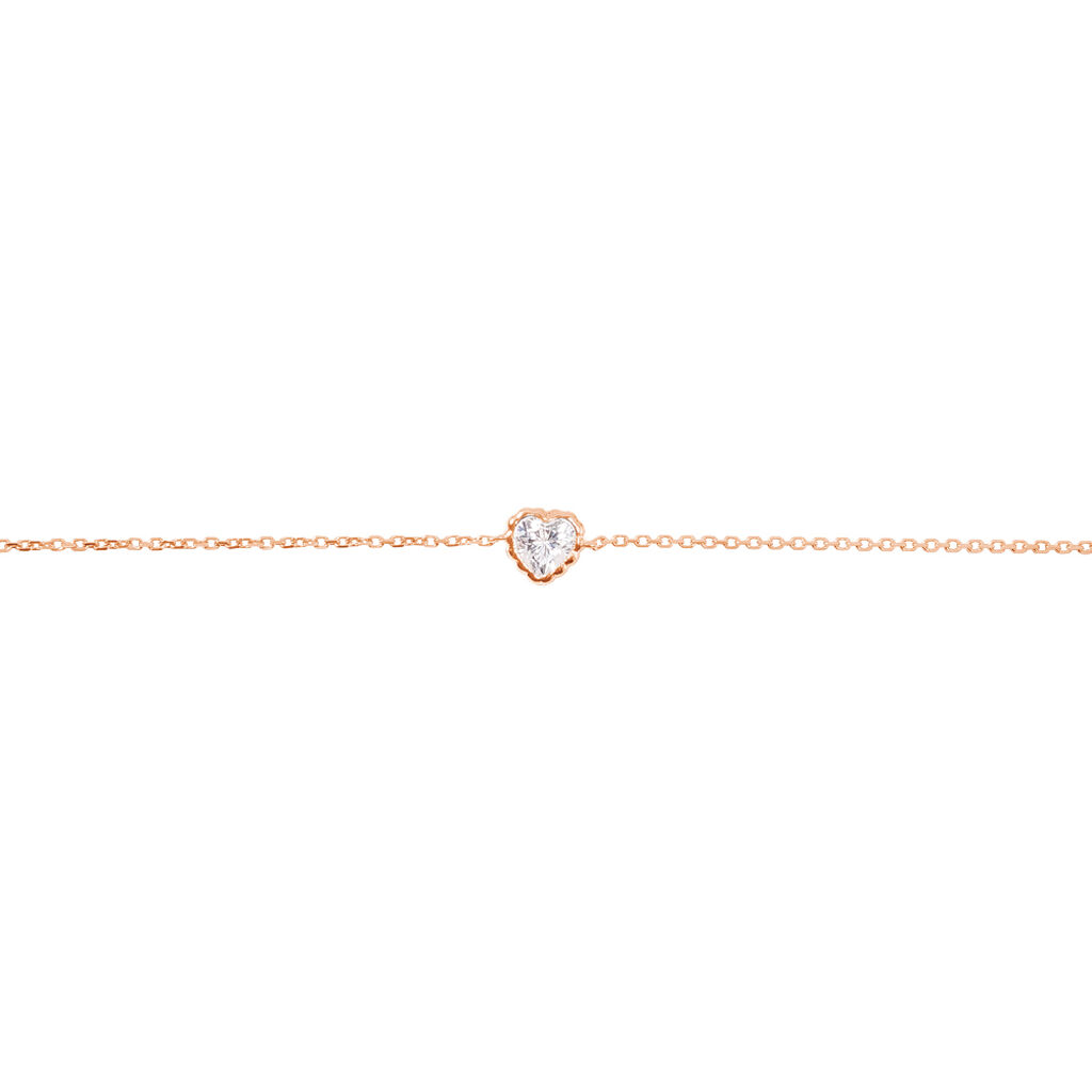 Bracelet Kadidjatou Or Rose Oxyde De Zirconium - Bracelets Femme | Histoire d’Or