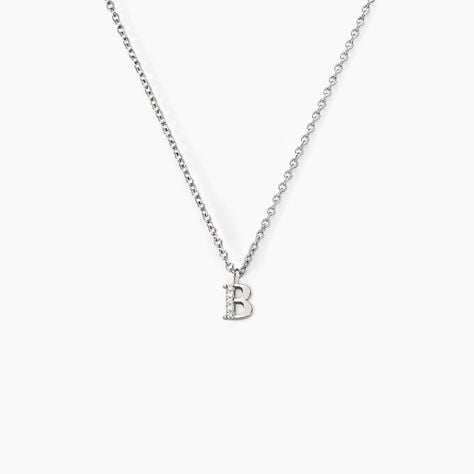 Collier Neruda Argent Blanc Oxyde De Zirconium - Colliers fantaisie Femme | Histoire d&rsquo;Or