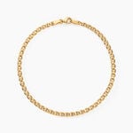 Bracelet Or Jaune Capucin Maille Marine - Bracelets cha&icirc;ne Femme | Histoire d&rsquo;Or