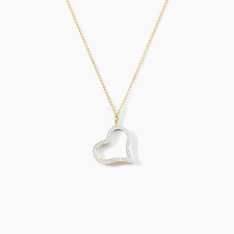 Collier Sallie Or Jaune Strass - Colliers Femme | Histoire d’Or