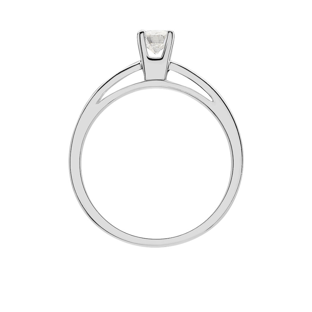 Bague Solitaire Loren Or Blanc Diamant - Bagues solitaires Femme | Histoire d&rsquo;Or