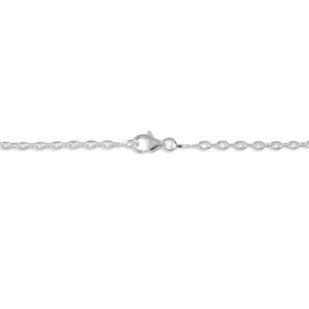 Chaine Okko Argent Blanc Maille Forcat - Chaines Famille | Histoire d&rsquo;Or