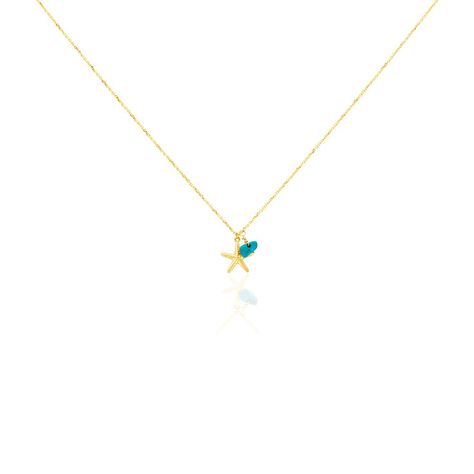 Collier Under The Sea Or Jaune Turquoise - Colliers Femme | Histoire d’Or